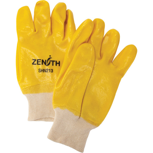 Rough-Finish Chemical-Resistant Gloves, Size 9, 10" L, PVC, Interlock Inner Lining, 47-mil Seaboard Timber Mart