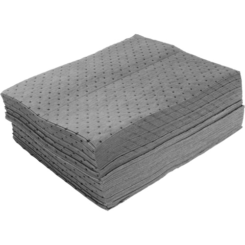Bonded Sorbent Pads, Universal, 15" x 19", 8 gal. Absorbancy Seaboard Timber Mart