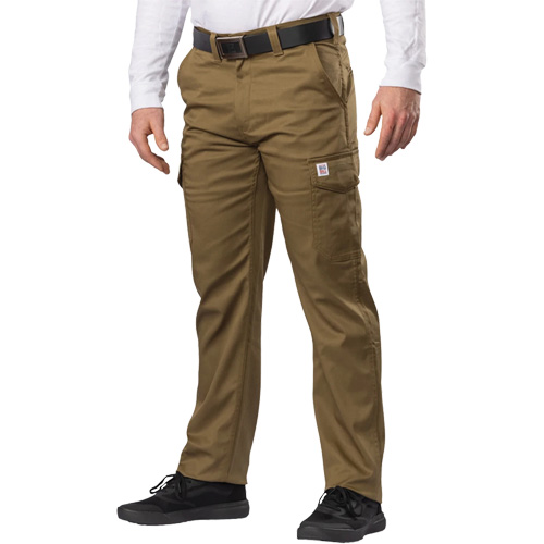 Pantalon cargo Big Flex, Poly-coton/Spandex, Vert olive militaire, Taille 46, Entrejambe 30 Seaboard Timber Mart
