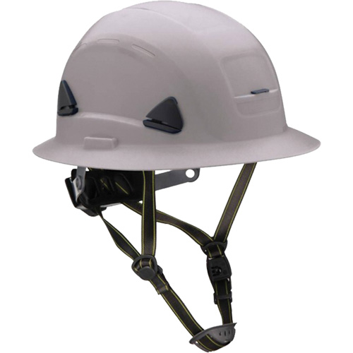 Fibre Metal Climbing Style Helmet with Full Brim, Meets CSA Type 2, Ratchet Suspension, Non-Vented Seaboard Timber Mart