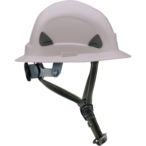 Fibre Metal Climbing Style Helmet with Full Brim, Meets CSA Type 2, Ratchet Suspension, Non-Vented Seaboard Timber Mart