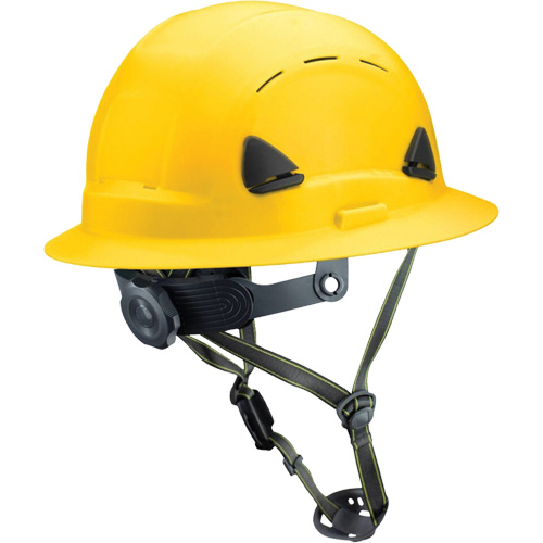 Casque Fibre Metal de style escalade avec bordure compl&egrave;te, R&eacute;pond aux normes CSA type 2, Suspension Rochet, Ventil&eacute; Seaboard Timber Mart