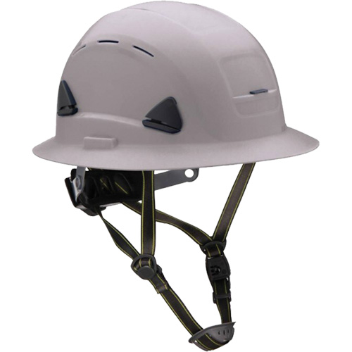 Fibre Metal Climbing Style Helmet with Full Brim, Meets CSA Type 2, Ratchet Suspension, Vented Seaboard Timber Mart
