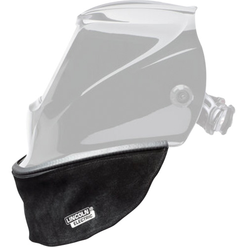 Split Leather Helmet Bib with Press Fit Seal, Black Seaboard Timber Mart