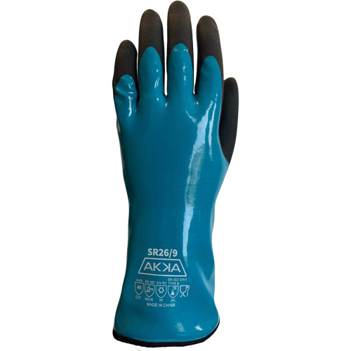 Gants alimentaires de protection contre les produits chimiques, le froid et la coupe, Taille 7, 12" lo, PVC, Doublure en Nylon Seaboard Timber Mart