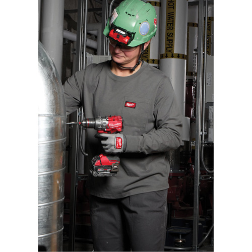 GRIDIRON Long Sleeve Pocket T-Shirt, Women's, X-Small, Blue Seaboard Timber Mart