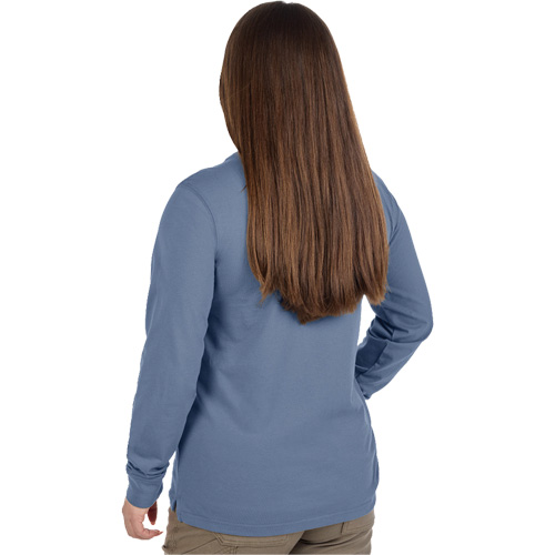 GRIDIRON Long Sleeve Pocket T-Shirt, Women's, X-Small, Blue Seaboard Timber Mart