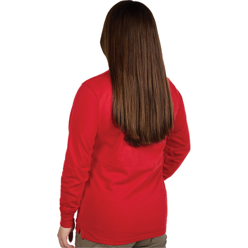 GRIDIRON Long Sleeve Logo T-Shirt, Women's, X-Small, Red Seaboard Timber Mart
