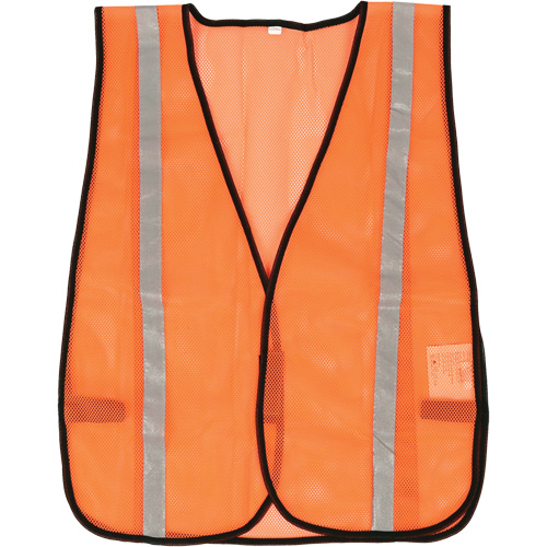 Veste de s&eacute;curit&eacute; &agrave; mailles compacte, Orange haute visibilit&eacute;, Polyester Seaboard Timber Mart