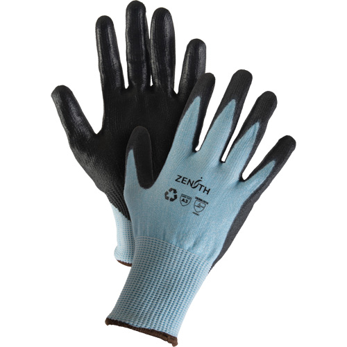 Eco-Friendly Stretch Cut-Resistant Gloves, Size 10, 13 Gauge, Polyurethane Coated, HPPE/RPET Shell, ASTM ANSI Level A3 Seaboard Timber Mart