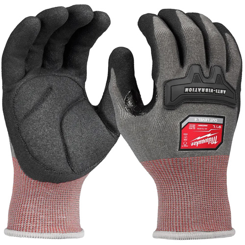 High-Dexterity Anti-Vibration Gloves, Size Small, Synthetic Palm Seaboard Timber Mart