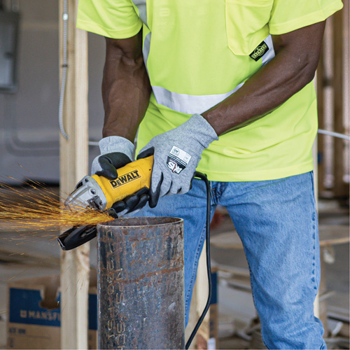 RWG566 AXIS Cut Protection Touchscreen Work Glove, Size Small, 18 Gauge, Polyurethane Coated, Stainless Steel/HPPE Shell, ASTM ANSI Level A5/EN 388 Level E Seaboard Timber Mart