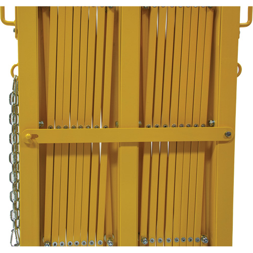 Barri&egrave;re extensible, 84" h x 20' lo, Jaune Seaboard Timber Mart