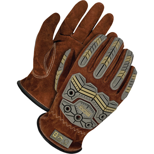 Gants de conducteur classiques r&eacute;versibles &agrave; grain, Moyen, Paume en Cuir fleur de porc Seaboard Timber Mart