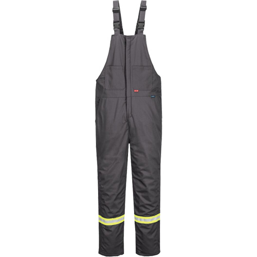 Pantalon &agrave; bavette isol&eacute; 88/12 Bizflame, Coton/Nylon, Petit, Gris Seaboard Timber Mart