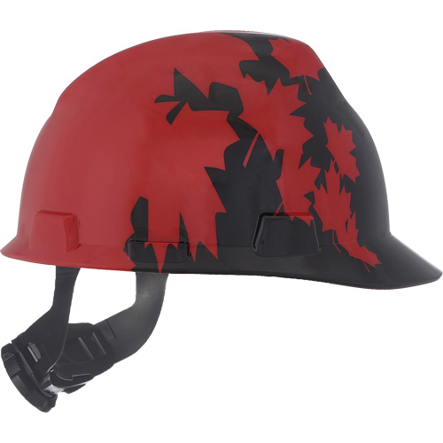 Casque sp&eacute;cialis&eacute; V-Gard, Suspension Rochet, Noir/Rouge Seaboard Timber Mart
