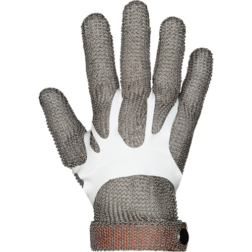 Gants en maille m&eacute;tallique MMG conformes aux normes alimentaires, Taille 2T-petit, Enveloppe en Acier inoxydable, ASTM ANSI niveau A9 Seaboard Timber Mart