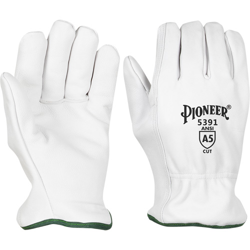 Gants pour conducteurs r&eacute;sistant aux coupures, Petit, Paume en Cuir fleur de ch&egrave;vre Seaboard Timber Mart