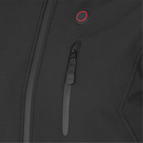 Veste chauffante Softshell, Hommes, Petit, Noir Seaboard Timber Mart