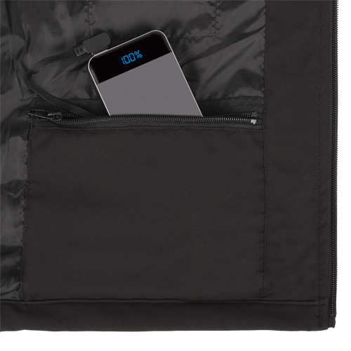 Veste chauffante Softshell, Hommes, Petit, Noir Seaboard Timber Mart