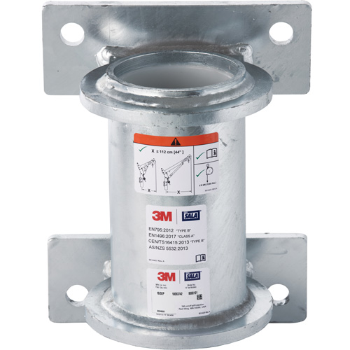 DBI-SALA&reg; Confined Space Wall Mount Base, Galvanized Seaboard Timber Mart