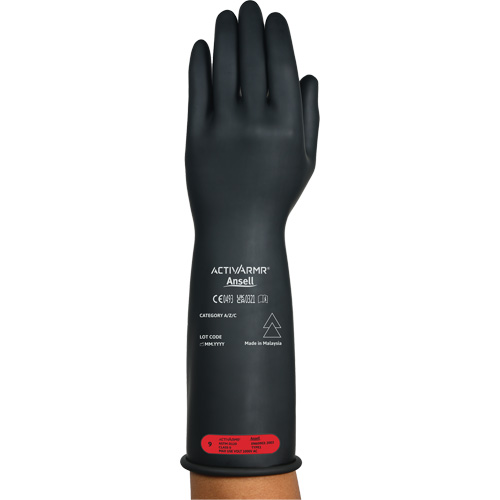ActivArmr&reg; RIG R014BUL Ultra-Lightweight Electrical Insulated Gloves, ASTM Class 0, Size 9, 14" L Seaboard Timber Mart