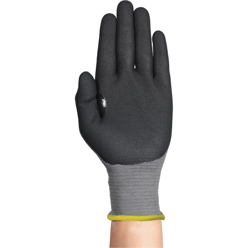 Gants r&eacute;sistants &agrave; la coupe HYFLEX 11-574, Taille 5/2T-petit, Calibre 21, Rev&ecirc;tement Mousse de nitrile, Enveloppe en Intercept, ASTM ANSI niveau A4/EN 388 niveau D Seaboard Timber Mart