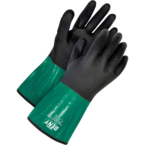 Gants r.sistant aux produits chimiques avec doublure r&eacute;sistante &agrave; la coupe, Taille 9/Grand, 12" lo, PVC Seaboard Timber Mart