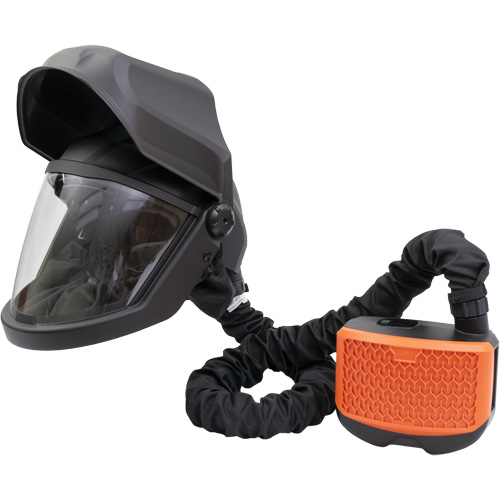 PEAKAIR DEFENDER Visor with Flip-Front & X90VX Blower Kit, Facepiece Respirator/Welding Helmet, Lithium-Ion Battery Seaboard Timber Mart