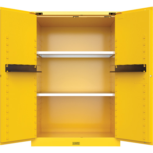 Utili-Guard+ Flammable Safety Cabinet, 90 Gal., 2 Door, 43" W x 65" H x 37" D Seaboard Timber Mart