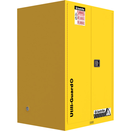 Utili-Guard+ Flammable Safety Cabinet, 90 Gal., 2 Door, 43" W x 65" H x 37" D Seaboard Timber Mart