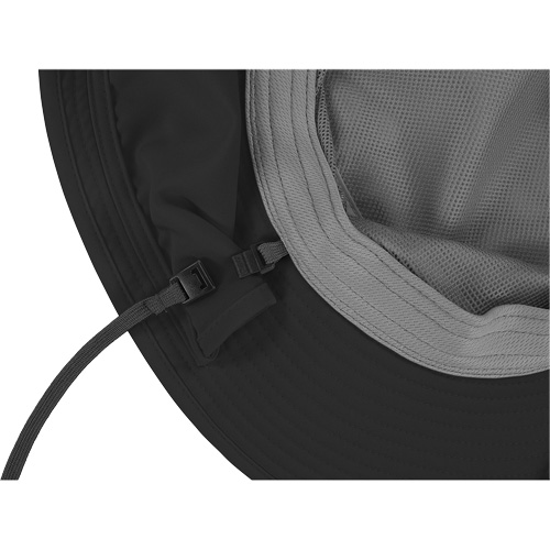 Chapeau de garde forestier 8934 Chill-Its avec prot&egrave;ge-nuque, grand/ T-grand, Noir Seaboard Timber Mart