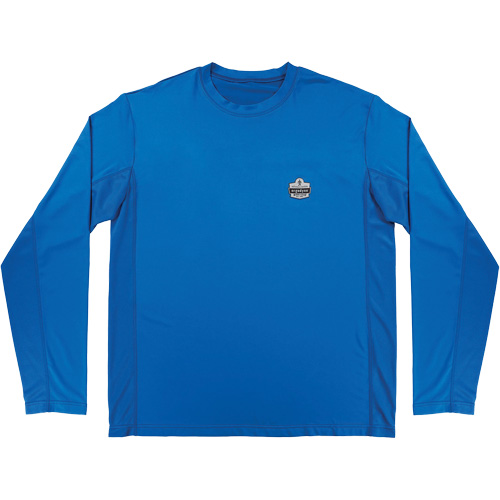 Chemise de refroidissement &agrave; manches longues avec protection solaire et UV Chill-Its 6689, Bleu, Petit Seaboard Timber Mart
