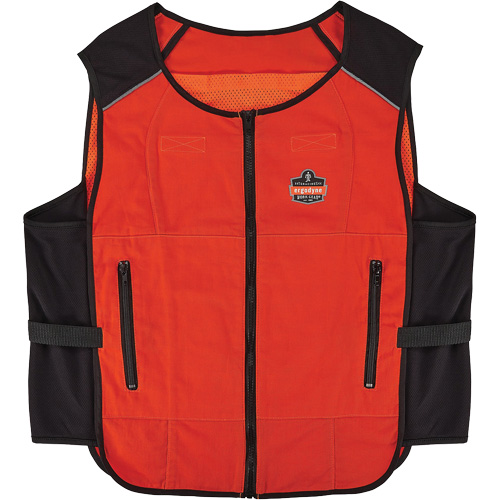 Chill-Its 6255 Lightweight Phase Change Cooling Vest (Vest Only), Small/Medium, Orange Seaboard Timber Mart