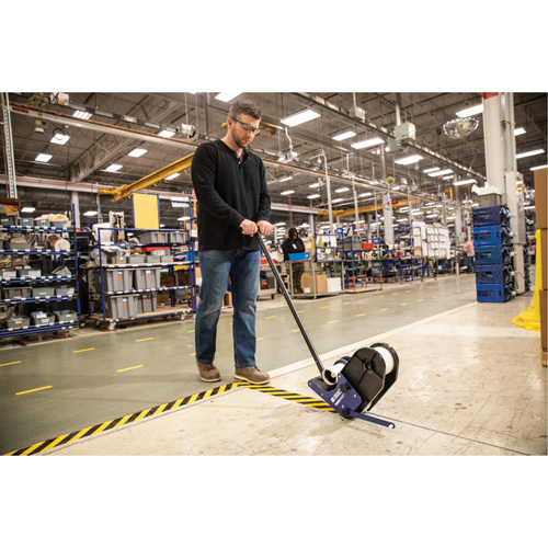 ToughStripe&reg; Max Floor Marking Tape, 2" x 100', Polyester, Black and Yellow Seaboard Timber Mart