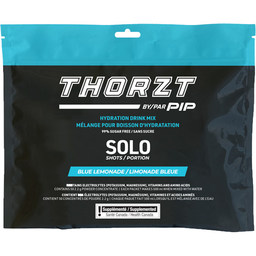 THORZT Sugar-Free Solo Shot Hydration Drink Mix, Single Serve, Blue Lemonade Seaboard Timber Mart