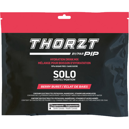 THORZT Sugar-Free Solo Shot Hydration Drink Mix, Single Serve, Berry Burst Seaboard Timber Mart