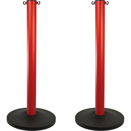 Industrial Stanchion, 37" High, Red Seaboard Timber Mart