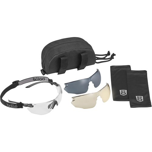 Combat Safety Glasses Kit, Clear/Copper/Smoke Lens, Anti-Fog/Anti-Scratch, ANSI Z87+ Seaboard Timber Mart