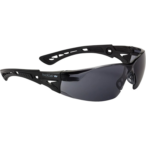 Rush+ BSSI Safety Glasses, Smoke/Grey Lens, Anti-Fog/Anti-Scratch, ANSI Z87+ Seaboard Timber Mart