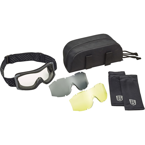 X1000 Ballistic Protection Goggles Kit, Amber/Clear Lens, Anti-Fog/Anti-Scratch, Direct Vent Seaboard Timber Mart