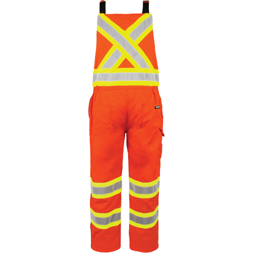 Salopette non doubl&eacute;e haute visibilit&eacute;, T-petit, Orange haute visibilit&eacute; Seaboard Timber Mart