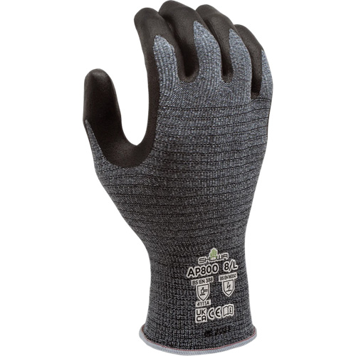 AP800 ESD Gloves, 6/Small, Microfoam Nitrile Coating, 13 Gauge, Polyester Shell Seaboard Timber Mart