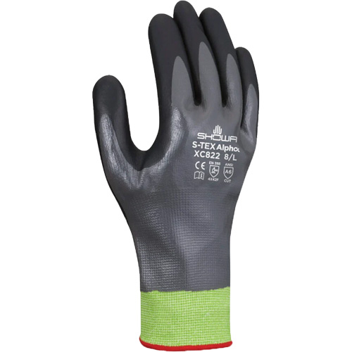 Gants r&eacute;sistants &agrave; la coupe S-TEX Alpha XC822, Taille 2T-Grand/10, Calibre 18, Rev&ecirc;tement Nitrile, Enveloppe en Tungst&egrave;ne, ASTM ANSI niveau A6 Seaboard Timber Mart