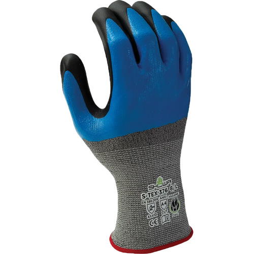376 Cut-Resistant Gloves, 10/2X-Large, Nitrile/Foam Nitrile Coating, 13 Gauge, Polyester/Stainless Steel Shell Seaboard Timber Mart