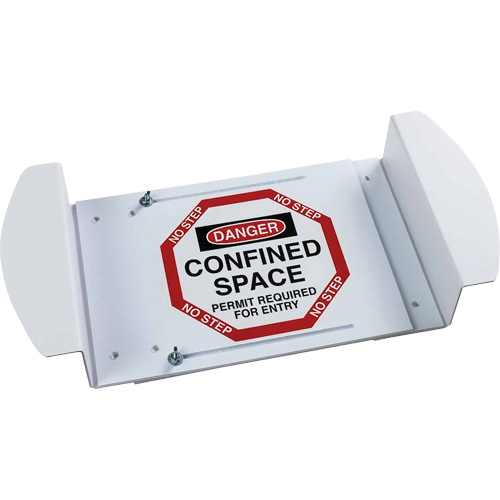 "Danger Confined Space Permit Required For Entry" Manhole Sign, 21" x 30", Polystyrene, English Seaboard Timber Mart