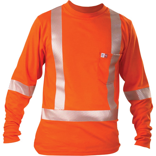 Long-Sleeved T-Shirt, 3X-Large, Orange Seaboard Timber Mart