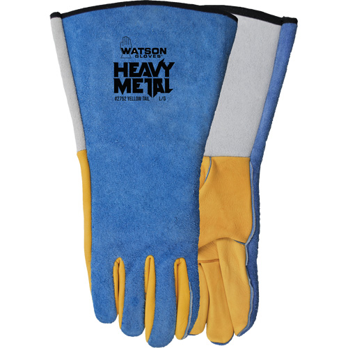 Yellow Tail MIG/TIG Welding Gloves, Grain Deerskin/Split Cowhide, Size Medium Seaboard Timber Mart