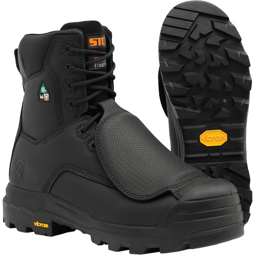 Bottes de travail Vulcan avec protecteur m&eacute;tatarsien &agrave; l'ext&eacute;rieur, Cuir, Taille 5, Imperm&eacute;able Seaboard Timber Mart