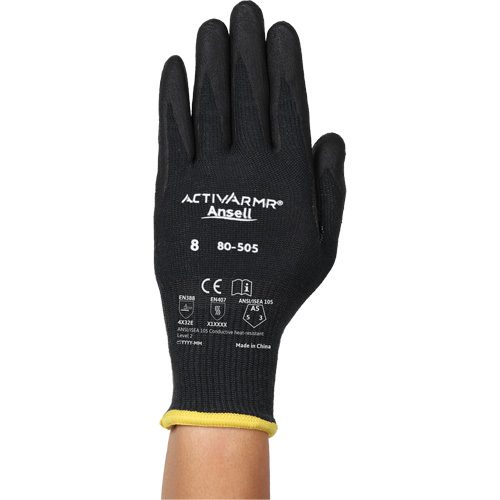 Gants r&eacute;sistants &agrave; la chaleur conductrice et &agrave; la coupe ActivArmr 80-505, Taille 11, Calibre 13, Rev&ecirc;tement Mousse de nitrile, Enveloppe en Kevlar/Intercept, ASTM ANSI niveau A5/EN 388 niveau E Seaboard Timber Mart